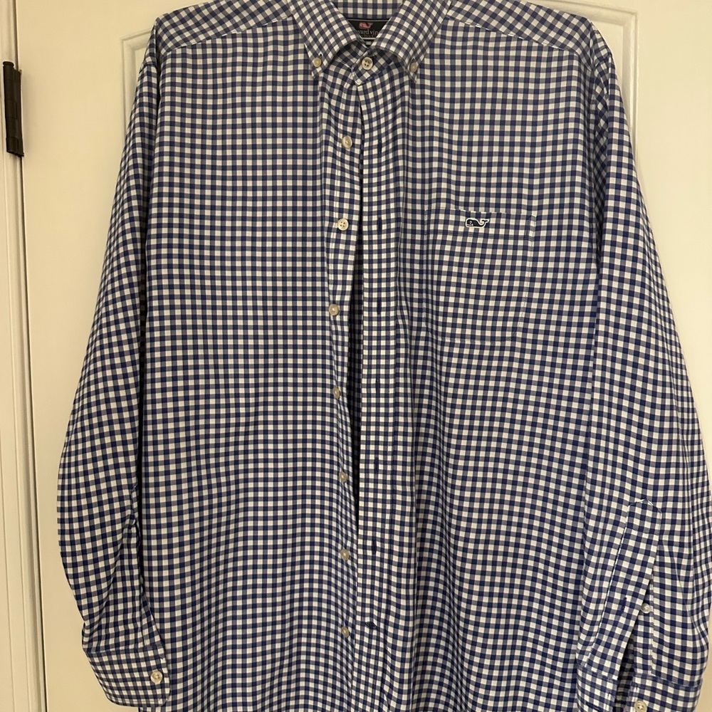 Men's Blue Checkered Shirt